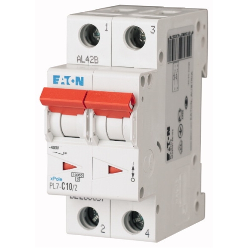 Автоматический выключатель EATON PL7-20/2, 2P, 20A, 10KA, 2M - фото