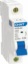 Автоматический выключатель CHINT NXB-63, 1P, 16А, 6кА, х-ка C - фото
