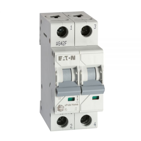 Автоматический выключатель EATON HL-C6/2, 2P, 6A, 4.5KA, 2M