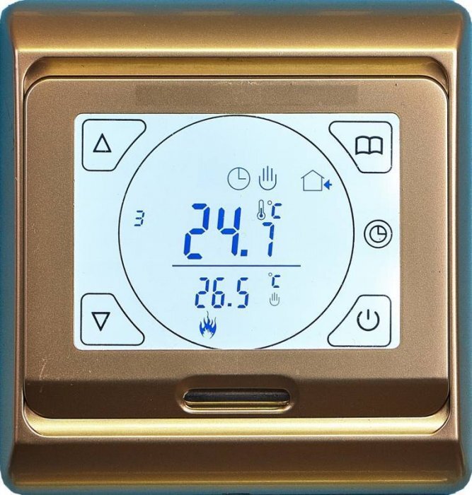 Терморегулятор E 91.716 цвет золото - фото