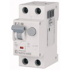 Дифференциальный автоматический выключатель HNB-B10/1N/003, 1P+N, 10A, хар-ка B, 6kA, 30mA, тип АC, 2M - фото