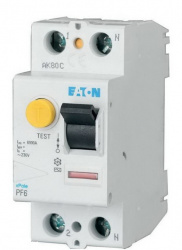 УЗО PF6-63/2/01, 2P, 63A, 6KA, 100MA, ТИП АC, 2M, Eaton - фото