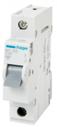 Автоматический выключатель 1 полюс Hager 25 A (4,5kА) - фото