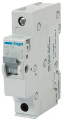 Автоматический выключатель 1 полюс Hager 16 A (4,5kА) - фото