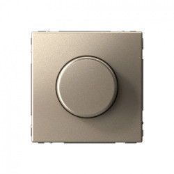 Светорегулятор (диммер) поворотно-нажимной, LED, RC, 400Вт, механизм, шампань ArtGallery - фото