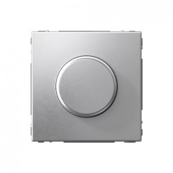 Светорегулятор (диммер) поворотно-нажимной, LED, RC, 400Вт, механизм, алюминий ArtGallery - фото