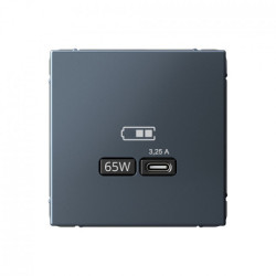 USB розетка тип-С 65Вт высокоскоростная зарядка QC, PD, механизм, грифель ArtGallery - фото