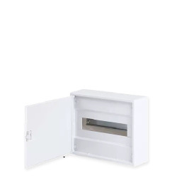 N12-ALFA W, Щит навесной, 1 ряд, 12+2 мод., белая дверца, IP40 - фото