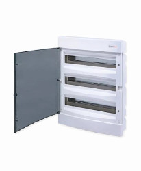 U3x18C, Щит встраиваемый, 3 ряда, 54 мод., прозрач. дверца, IP40 - фото