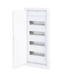 Tehnoplast U48EP, Щит встраиваемый, 4 ряда, 48+8 мод., металл. дверца, IP40 - фото