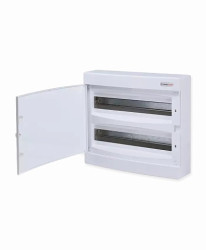 N2x18CW, Щит навесной, 2 ряда, 36 мод., белая дверца, IP40 - фото