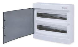 N2x18C, Щит навесной, 2 ряда, 36 мод., прозрач. дверца, IP40 - фото