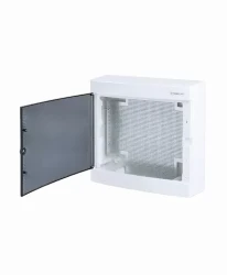 N2x18C IT, Щит навесной мультимедийный, 2 ряда, прозрач. дверца, IP40 - фото