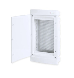 U36CW IT, Щит встраиваемый мультимедийный, 3 ряда, белая дверца, IP40 - фото