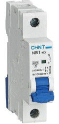 Авт. выключатель CHINT NB1-63 10А, хар-ка С, 6kA, 1p, 1M - фото, картинка Авт. выключатель CHINT NB1-63 10А, хар-ка С, 6kA, 1p, 1M - фото