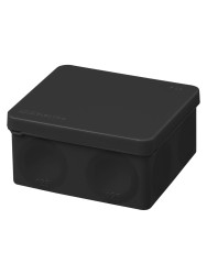 Коробка расп. 100х100х50 двухкомпонентная TDM черная - фото