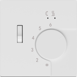 Donel R98 матовый белый накладка для регулятора температуры пола DTEF231, серия DA - фото
