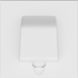 Donel R98 матовый белый кабельный вывод , серия DA - фото