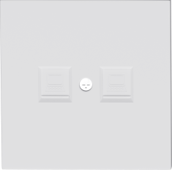 Donel R98 матовый белый накладка для розетки RJ45, 2-я, серия DA - фото