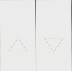 Donel R98 матовый белый клавиша 2-я со стрелками для жалюзи, серия DA - фото