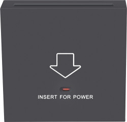 Donel R98 черный накладка для карточного выключателя, серия DA - фото