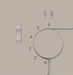 Donel R98 матовый кашемир накладка для регулятора температуры пола DTEF231, серия DA - фото
