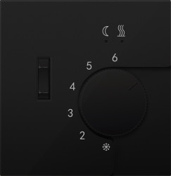 Donel R98 матовый карбон накладка для регулятора температуры пола DTEF231, серия DA - фото