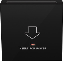 Donel R98 матовый карбон накладка для карточного выключателя, серия DA - фото