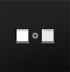 Donel R98 матовый карбон Накладка для розетки RJ45, 2-я, серия DA - фото