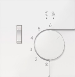 Donel R98 белый накладка для регулятора тёплого пола DTEF231, серия DA - фото