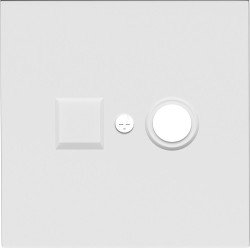 Donel R98 матовый белый накладка для розеток TV, TV/SAT, серия DA - фото