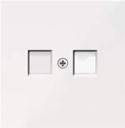 Donel R98 белый Накладка для розетки RJ45, 2-я, серия DA - фото