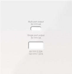 Donel R98 белый накладка для розеток USB A+C, серия DA - фото