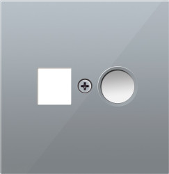 Donel R98 алюминий накладка для розеток   RJ45+SAT, 2-я, серия DA - фото