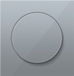 Donel R98 алюминий накладка для светорегулятора поворотного, серия DA - фото