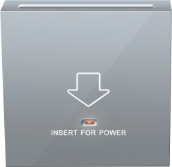 Donel R98 алюминий накладка для карточного выключателя, серия DA - фото