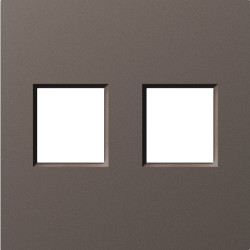 Donel A07 мокко накладка 2-я для розеток RJ45,TV,SAT , серия DB - фото