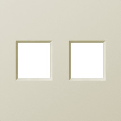 Donel A07 шампань накладка 2-я для розеток RJ45,TV,SAT , серия DB - фото