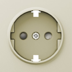 Donel A07 шампань накладка для розетки Schuko с заземлением, со шторками 16A 250 В~,серия DB - фото