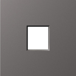 Donel A07 матовый титан накладка 1-я для розеток RJ45,TV,SAT , серия DB - фото