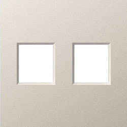 Donel A07 матовый кашемир накладка 2-я для розеток RJ45,TV,SAT , серия DB - фото