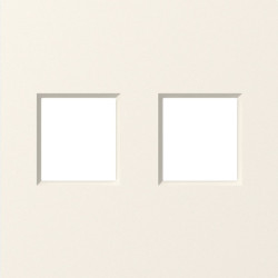 Donel A07 матовый кремовый накладка 2-я для розеток RJ45,TV,SAT , серия DB - фото