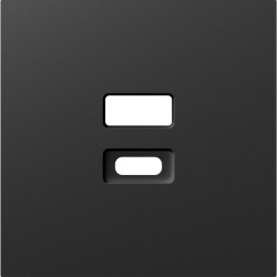 Donel A07 матовый карбон накладка для розеток USB, серия DB - фото