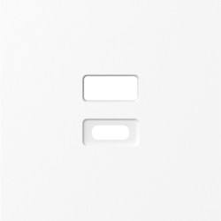 Donel A07 глянцевый белый накладка для розеток USB, серия DB - фото