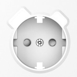 Donel A07 глянцевый  белый накладка для розетки Schuko с зарядным устройством USB A+C,  со шторками 16A 250 В~,серия DB - фото