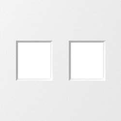 Donel A07 матовый белый накладка 2-я для розеток RJ45,TV,SAT , серия DB - фото