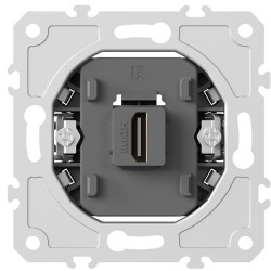 Donel механизм HDMI 2.0a, черный,  разъем Type A 180° 4K  Full HD @ 60 Hz 3D, HDR,  серия DB - фото