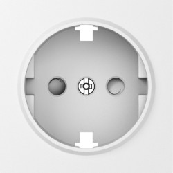 Donel A07 матовый белый накладка для розетки Schuko с заземлением, со шторками 16A 250 В~,серия DB - фото