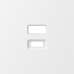 Donel A07 матовый белый накладка для розеток USB, серия DB - фото