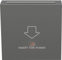 Donel R98 матовый шоколад накладка для карточного выключателя, серия DA - фото